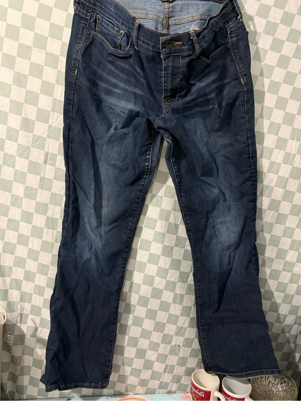 Lucky Brand Women's Dark Blue Boyfriend Jeans